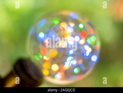 Picture LED light bokeh for blurred abstract background Stock Photo