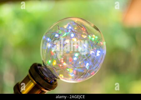 Picture LED light bokeh for blurred abstract background Stock Photo