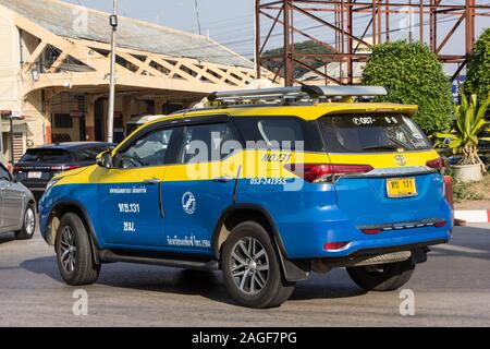 Chiangmai, Thailand - December 14 2019: City taxi chiangmai, Service in city. Photo at Chiangmai Bus Station. Stock Photo