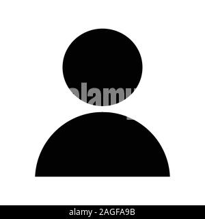 User Icon in trendy flat style isolated on grey background. User ...