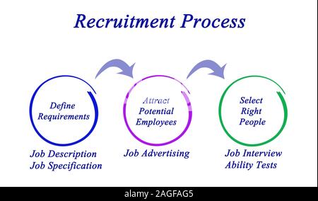 Diagram of Recruitment Process Stock Photo - Alamy