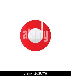 The music icon. Disc symbol. Flat Vector illustration. CD icon, stock vector illustration flat design style Stock Vector
