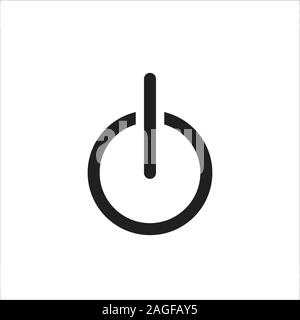 Power icon vector. Flat icon Power ON OFF symbol. eps 10 Stock Vector