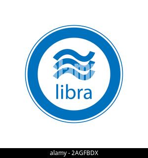 Libra Coin Vector icon Design illustration. eps 10 Stock Vector