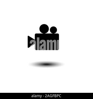 Video camera Icon vector flat design. eps 10 Stock Vector