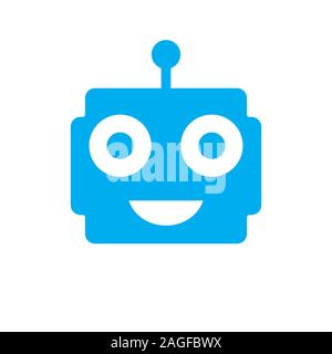 Bot logo template vector icon design. flat icon vector illustration for web or app. eps 10 Stock Vector