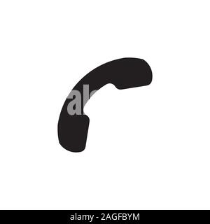 phone vector icon. phone sign on white background. phone icon for web and app. eps 10 Stock Vector
