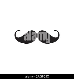 mustache icon vector design template on white background. eps 10 Stock Vector