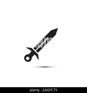simple Sword icon vector illustration. eps 10 Stock Vector