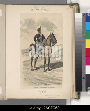 Italy Italian soldier, 1896; Italy Italian soldier, 1896 Stock Photo