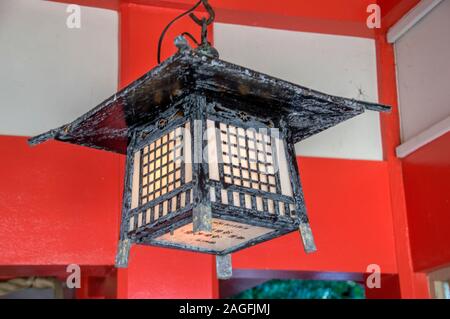 Lantern At Meoto Iwa Shrine At Ise Japan 2016 Stock Photo
