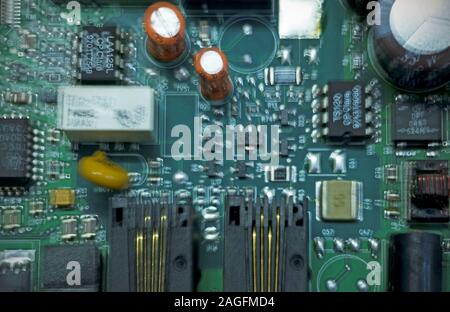 print circuit board with zooming effect Stock Photo