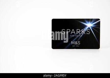 Marks Spencer Or M S Sparks Card Uk Stock Photo Alamy