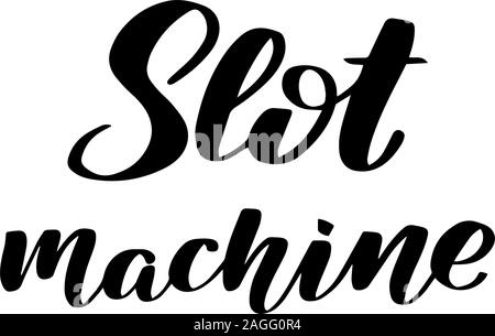 Vector calligraphy illustration isolated on white background.  Stock Vector