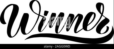 Vector calligraphy illustration isolated on white background.  Stock Vector