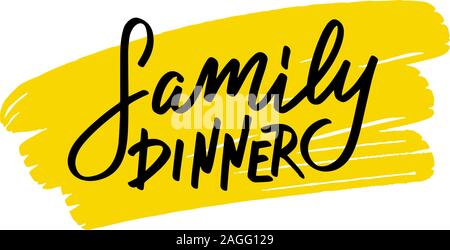 Vector calligraphy illustration isolated on white background.  Stock Vector