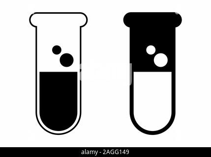 Test tube icons Stock Vector
