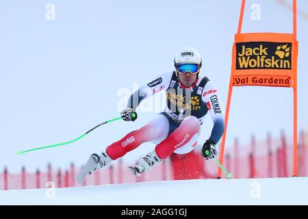 Val Gardena, Italy. 19th Dec, 2019. Johan Clarey of France during the Audi FIS Alpine Ski World Cup Downhill training on December 19 2019 in Val Gardena, Italy. Credit: European Sports Photographic Agency/Alamy Live News Stock Photo