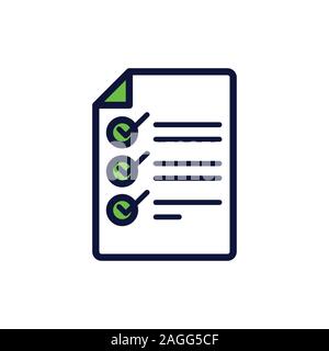 In Compliance Icon w paper, checks and list Stock Vector
