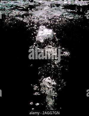 Bubbles in water. Stock Photo