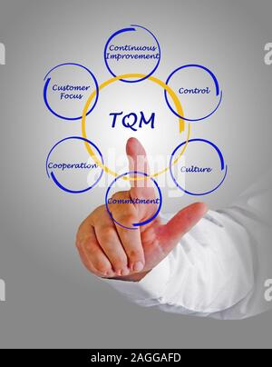 6 Cs of TQM Stock Photo - Alamy