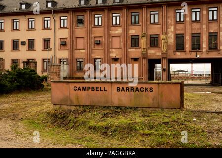 Former US military installation at Heidelberg, Germany. Stock Photo