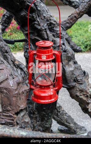 Latern On The Slavery Monument At The Oosterpark Amsterdam The Netherlands 2019 Stock Photo