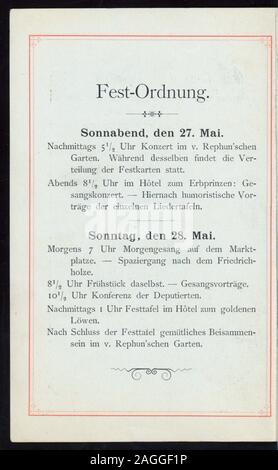 Menu In German Priced Wine List Music Various German Motifs On