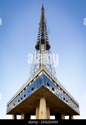 Brasilia TV Tower. The iconic 218m TV tower and observation platform in the centre of Brazil's capital city, Brasilia. Stock Photo