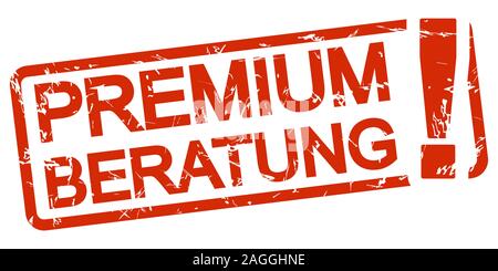 red grunge stamp with frame, big exclamation mark and text Stock Vector