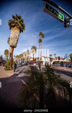 South Canyon Drive, Downtown Palm Springs, California, USA Stock Photo