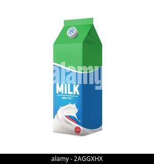 Milk packaging design Stock Vector