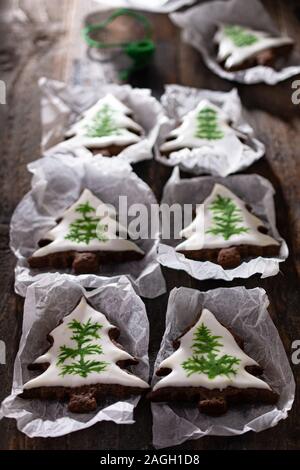Beautiful gingerbread cookies.Delicious home dessert.Healthy food and drink Stock Photo