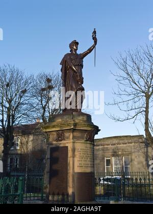 dh Sir Johns square War Memorial THURSO CAITHNESS Scottish victory sheltering child statue Scotland Stock Photo