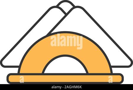 Table napkins color icon. Napkins holder. Isolated vector illustration Stock Vector
