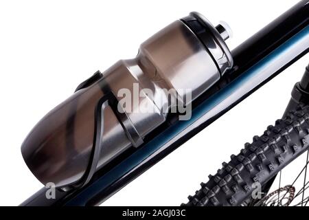 bike bottle path isolated on white Stock Photo