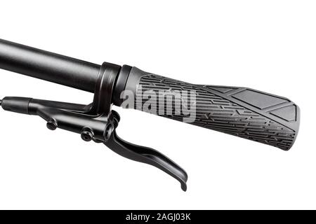 bike brake lever path isolated on white Stock Photo