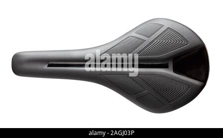 bike seat path isolated on white top view Stock Photo