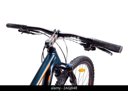 bike handlebar path isolated on white Stock Photo