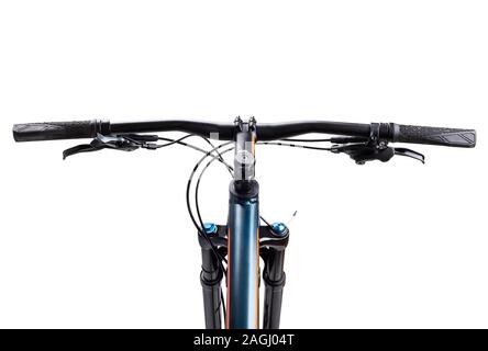 bike handlebar path isolated on white Stock Photo