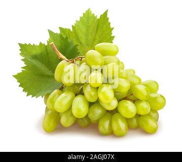 white grape path isolated on white Stock Photo