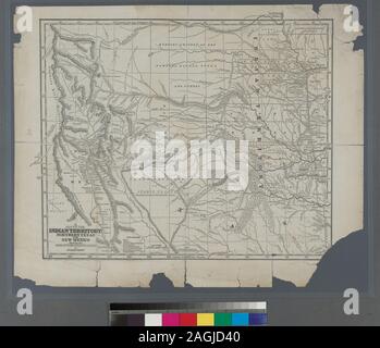 At head of title: Supplement to the New York observer. Issued in parts; maps dated 1841-1845. National Endowment for the Humanities Grant for Access to Early Maps of the Middle Atlantic Seaboard.; Map of the Indian Territory, Northern Texas and New Mexico. Stock Photo