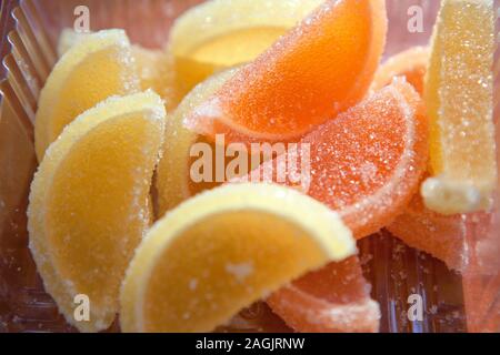 lemon and orange sweet marmalade Stock Photo