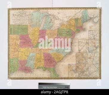 map of Eastern seaboard of United - Entered According To Act Of Congress In The Year 1835 By S Augustus Mitchell In The Clerks Office Of The Eastern District Of Pennsylvania Includes Distance Table Insets Environs Of Niagara Falls Environs Of Baltimore And Washington Environs Of Charleston Environs Of Hartford And New Haven Environs Of Albany Environs Of Boston Environs Of New York Environs Of Philadelphia National Endowment For The Humanities Grant For Access To Early Maps Of The Middle Atlantic Seaboard Prime Meridians Greenwich And Washington Mitchells Map Of The United States Showing The P 2agjtp8 