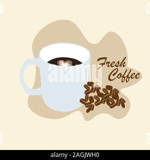 Vector with coconut shells for your business brand and coffee shop. Stock Vector