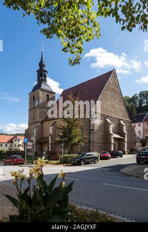 Town church St. Wolfgang in Glashutte Stock Photo