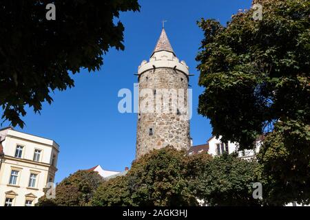 Wendish tower in Bautzen Stock Photo