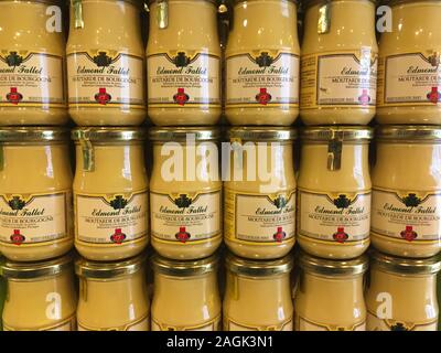 French Mustard from Dijon, France. Stock Photo