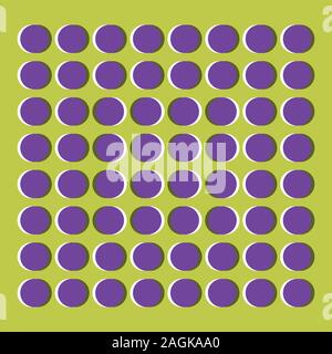 Graphical optical and illusion effect, vector illustration Stock Vector