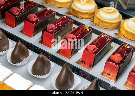 Cake and pastries display, Cafe Central, Vienna, Austria Stock Photo - Alamy